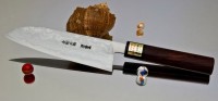 Moritaka AS Damaskus Santoku 170mm - Интернет-магазин японских ножей MORITAKA